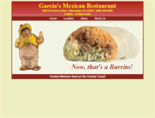 Tablet Screenshot of garciasrestaurantatascadero.com